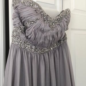 Silver/ gray formal gown